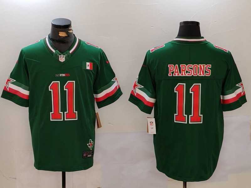 Men's Dallas Cowboys #11 Micah Parsons 2024 Mexico Green FUSE Stitched Jersey Dzhi,We sell and wholesale Men's Dallas Cowboys #11 Micah Parsons 2024 Mexico Green FUSE Stitched Jersey Dzhi on line form chian!